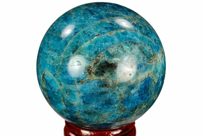 Bright Blue Apatite Sphere - Madagascar #121856